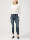 Boyfriend Mid Rise Slim Leg Jeans image number 0