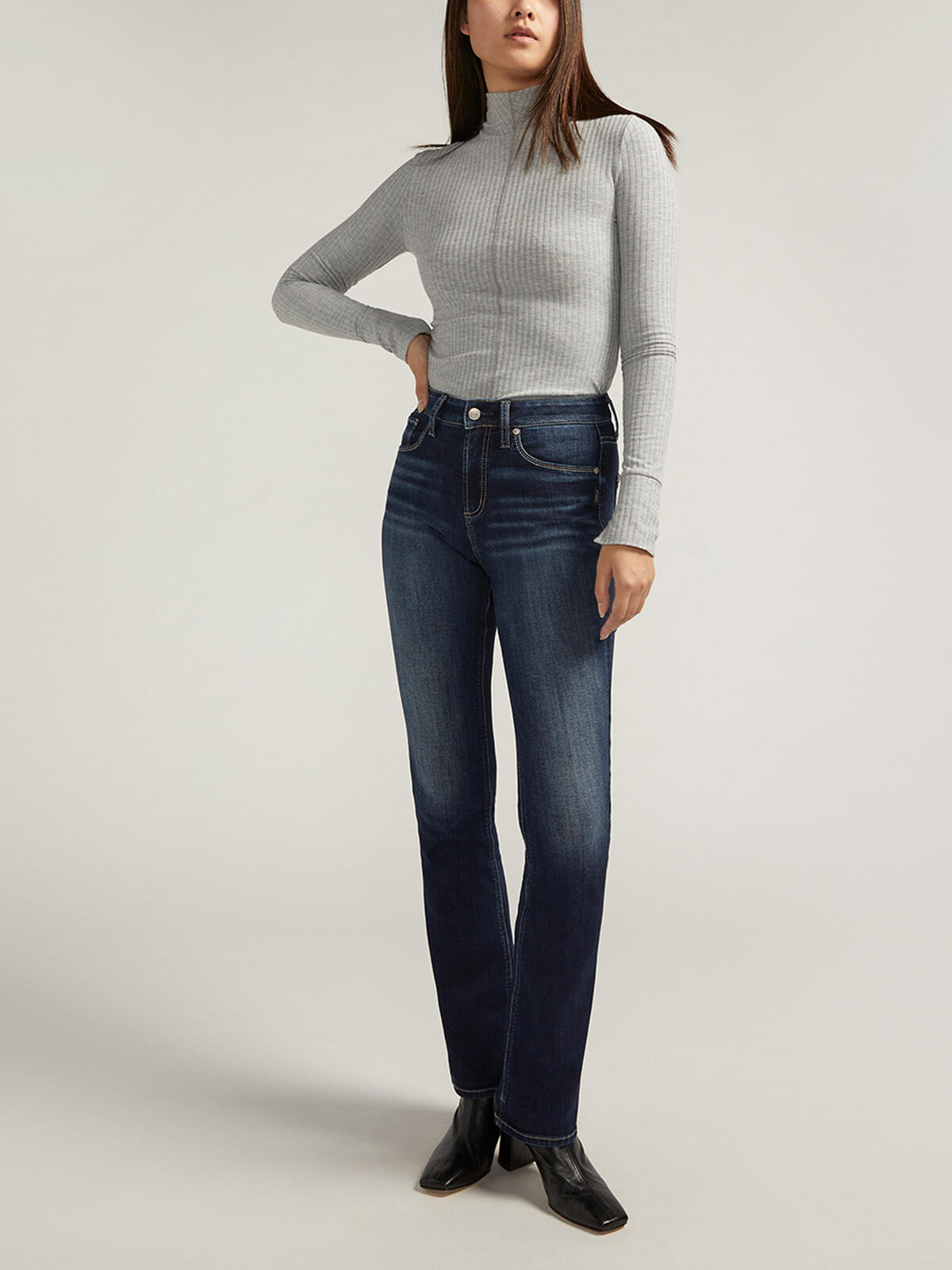 Avery High Rise Slim Bootcut Jeans image number 0