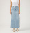 Side Slit Denim Maxi Skirt, , hi-res image number 3