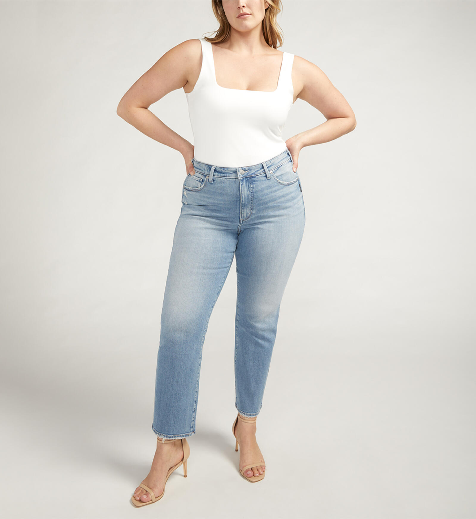 Buy Isbister High Rise Straight Leg Jeans Plus Size for CAD 94.00