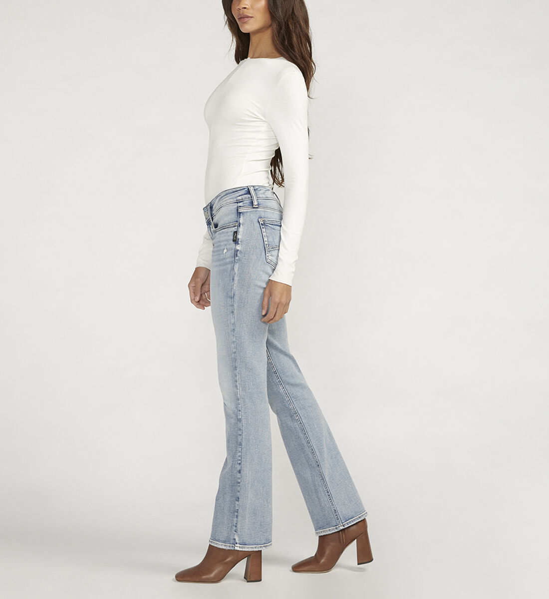 Low rise 2025 silver jeans
