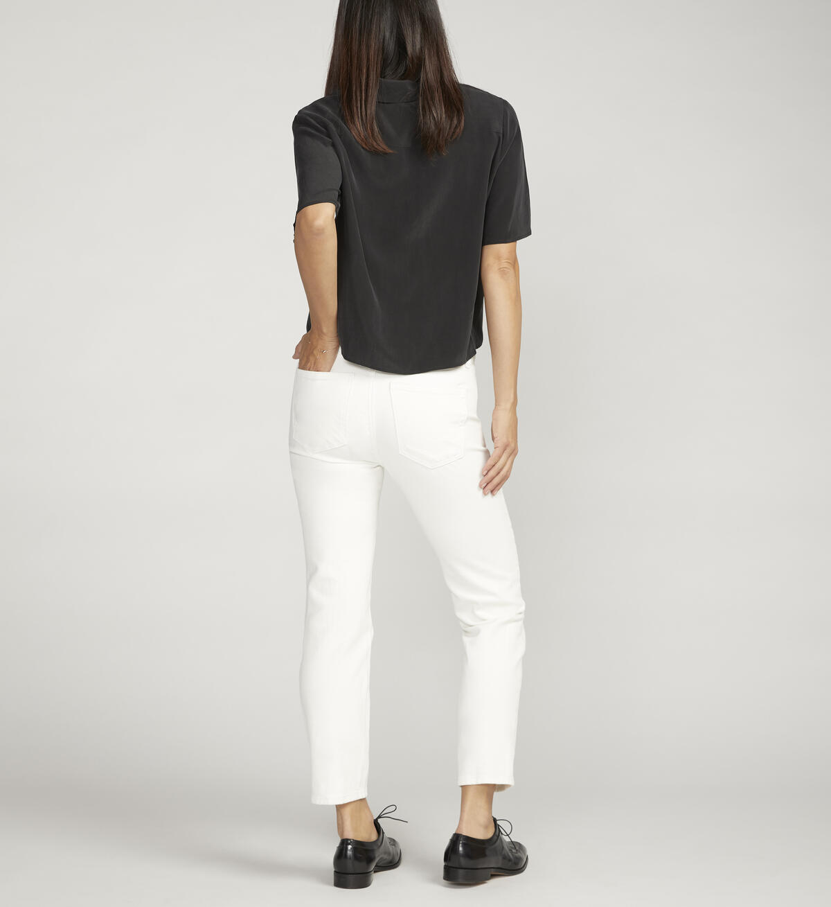 Most Wanted Mid Rise Straight Leg Ankle Jeans, , hi-res image number 1
