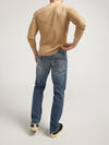 Eddie Athletic Fit Tapered Leg Jeans image number 1