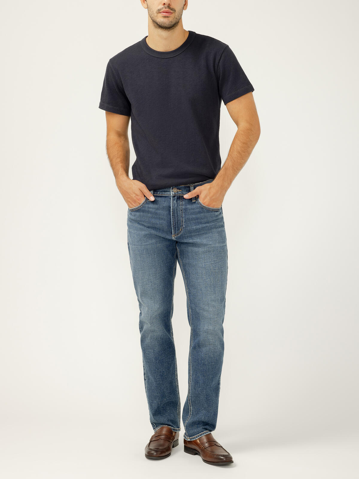 Machray Athletic Fit Straight Leg Luxe Heritage Jeans image number 0