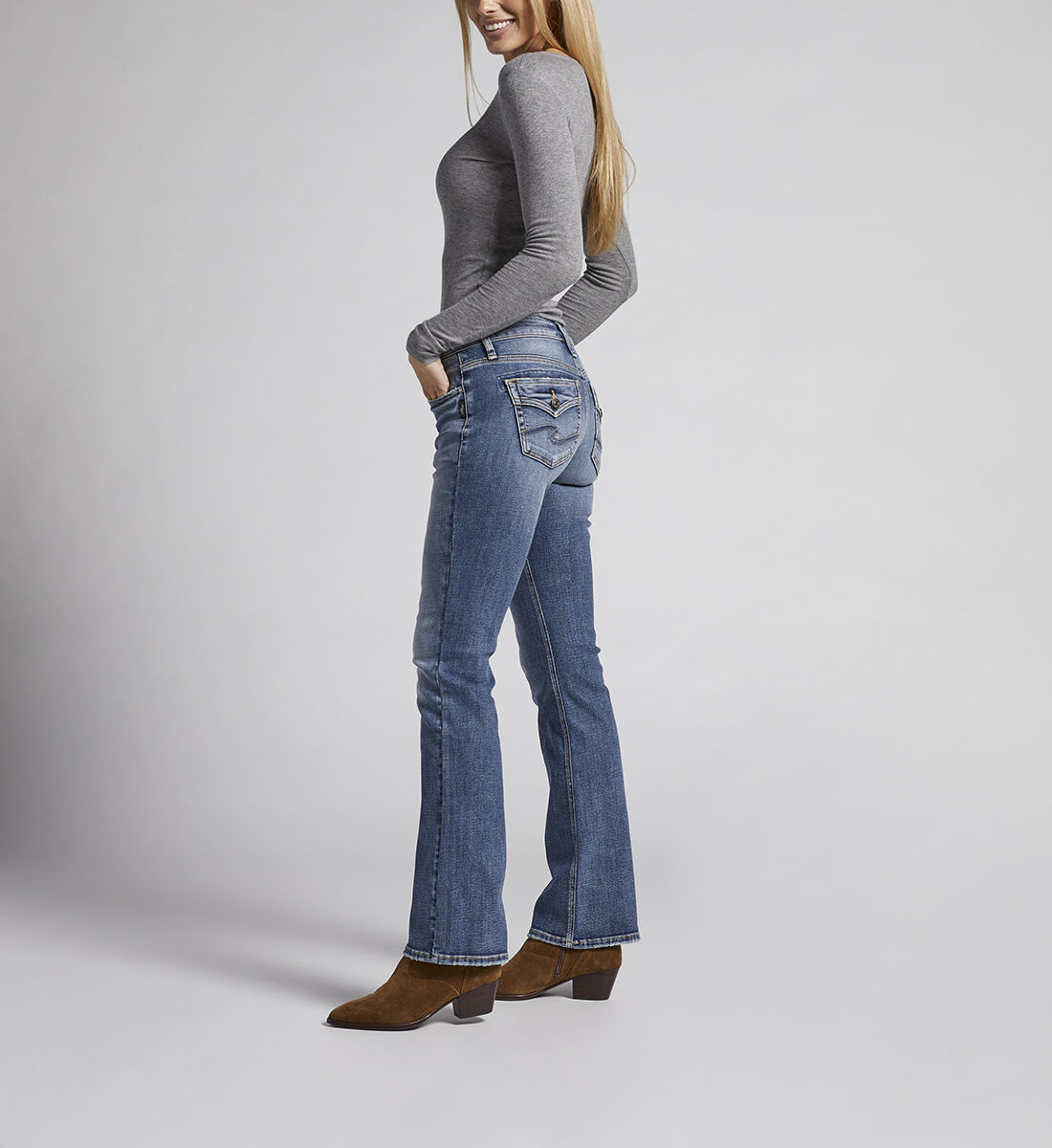 Low rise slim fit best sale bootcut jeans