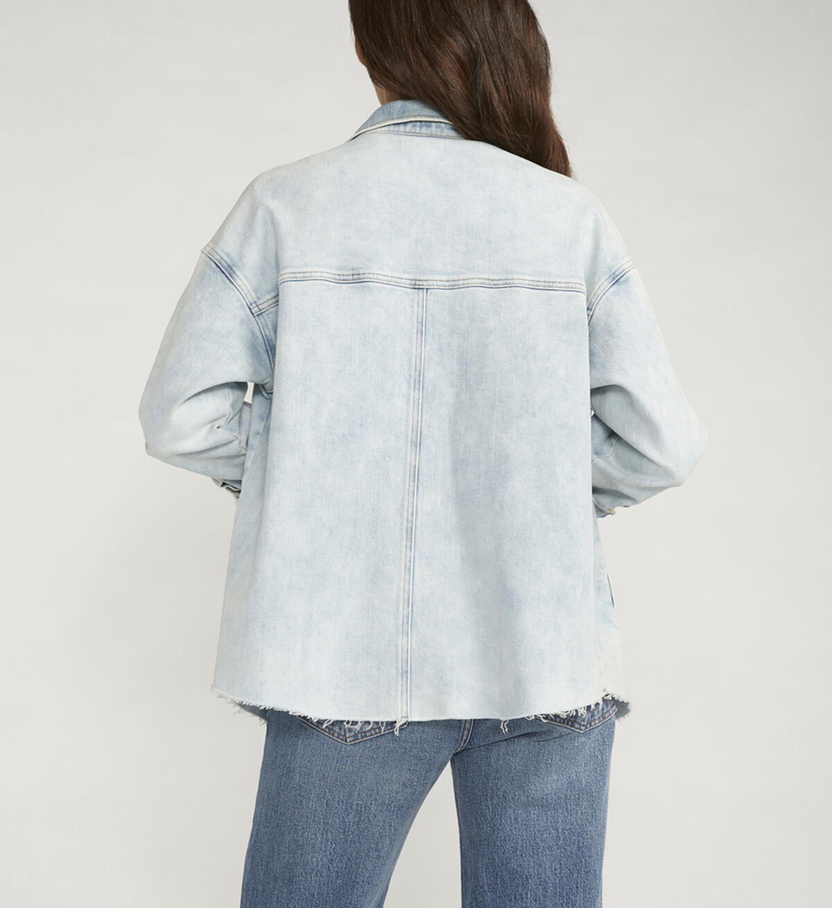 Denim Shacket, Indigo, hi-res image number 2