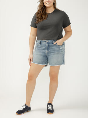 Suki Mid Rise Shorts Plus Size