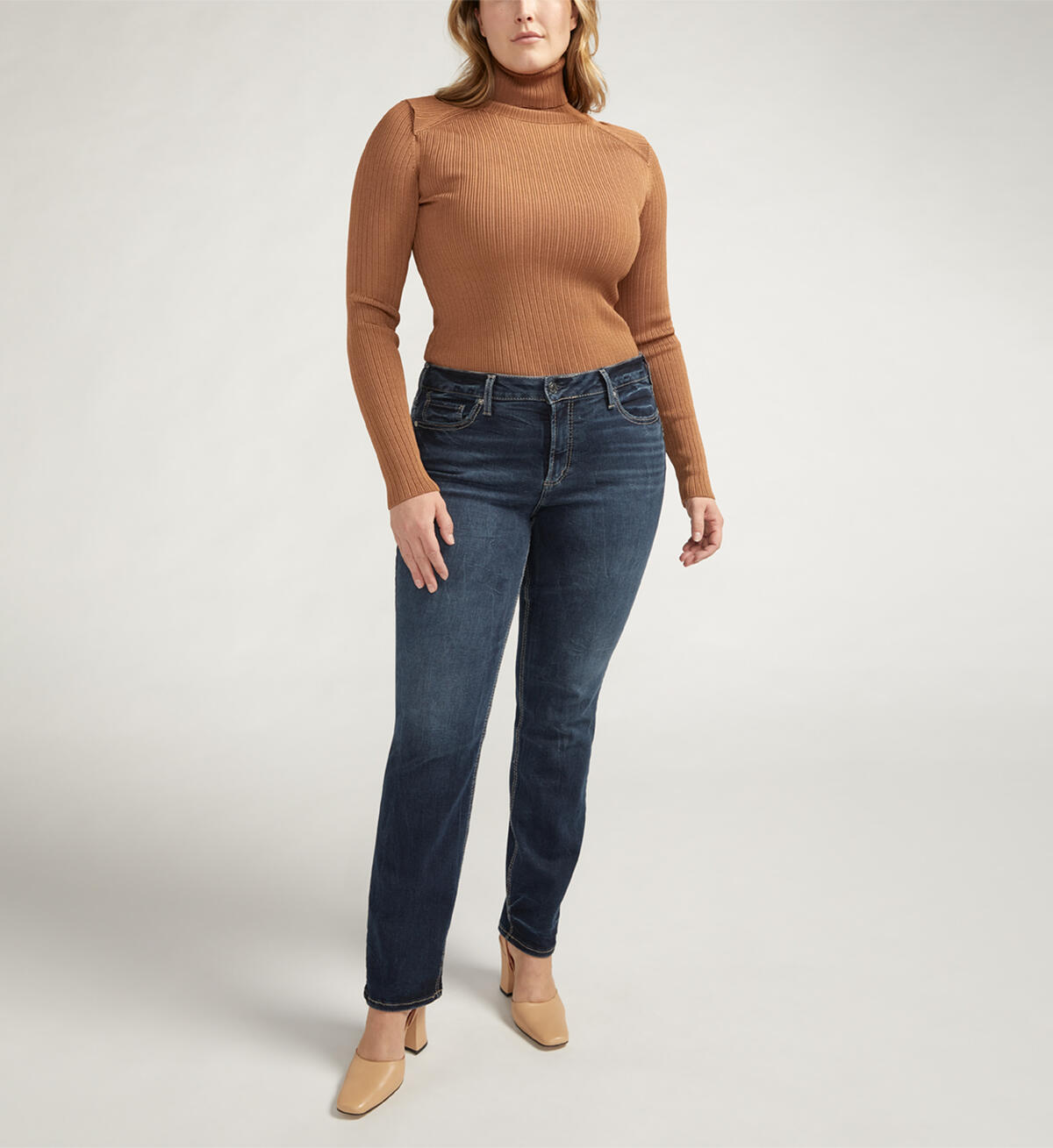 Suki Mid Rise Straight Leg Jeans Plus Size, , hi-res image number 0