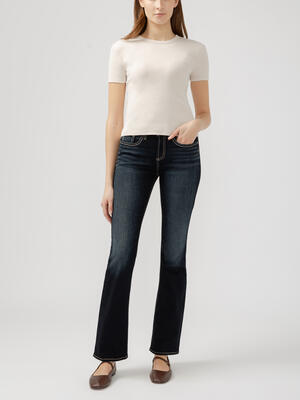 Suki Mid Rise Slim Bootcut Jeans