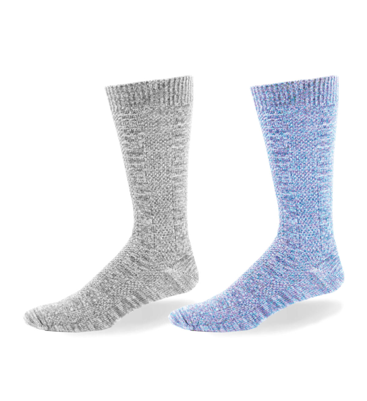 Link Patterned Over-The-Calf Socks, Light Denim, hi-res image number 0}