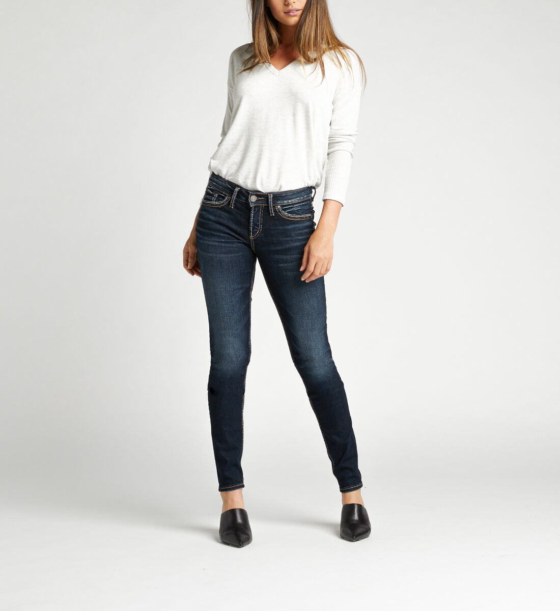 Buy Suki Mid Rise Skinny Jeans for CAD 118.00 Silver Jeans CA New