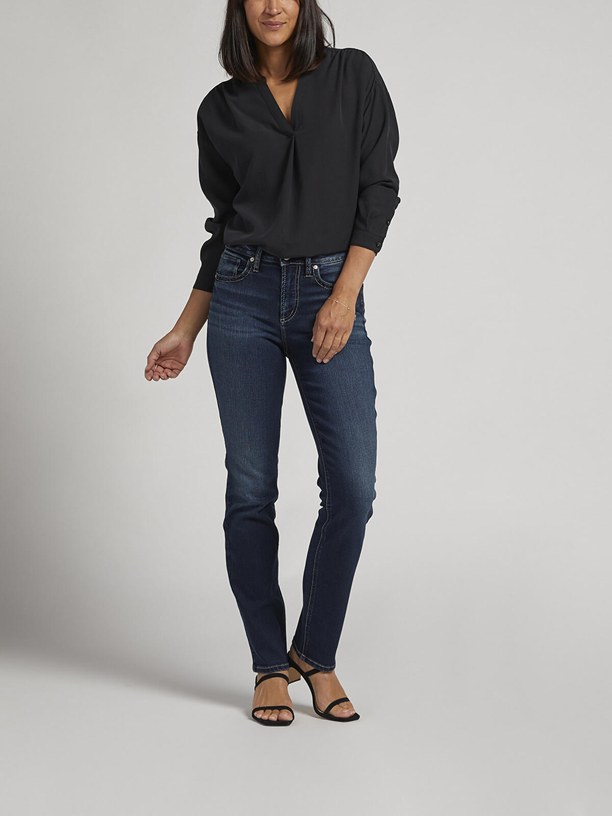 Avery High Rise Straight Leg Jeans image number 0