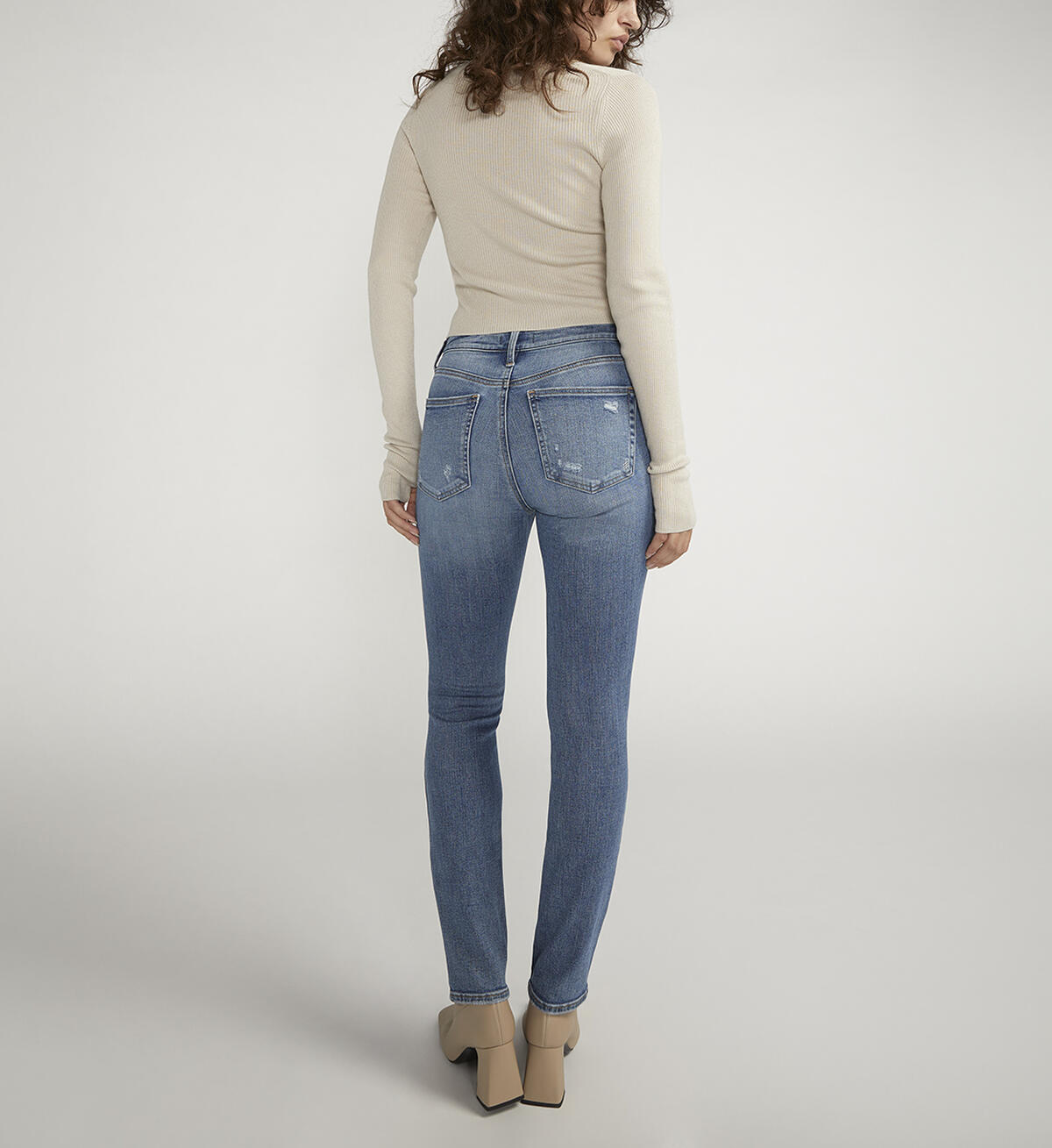 Most Wanted Mid Rise Straight Leg Jeans, , hi-res image number 1