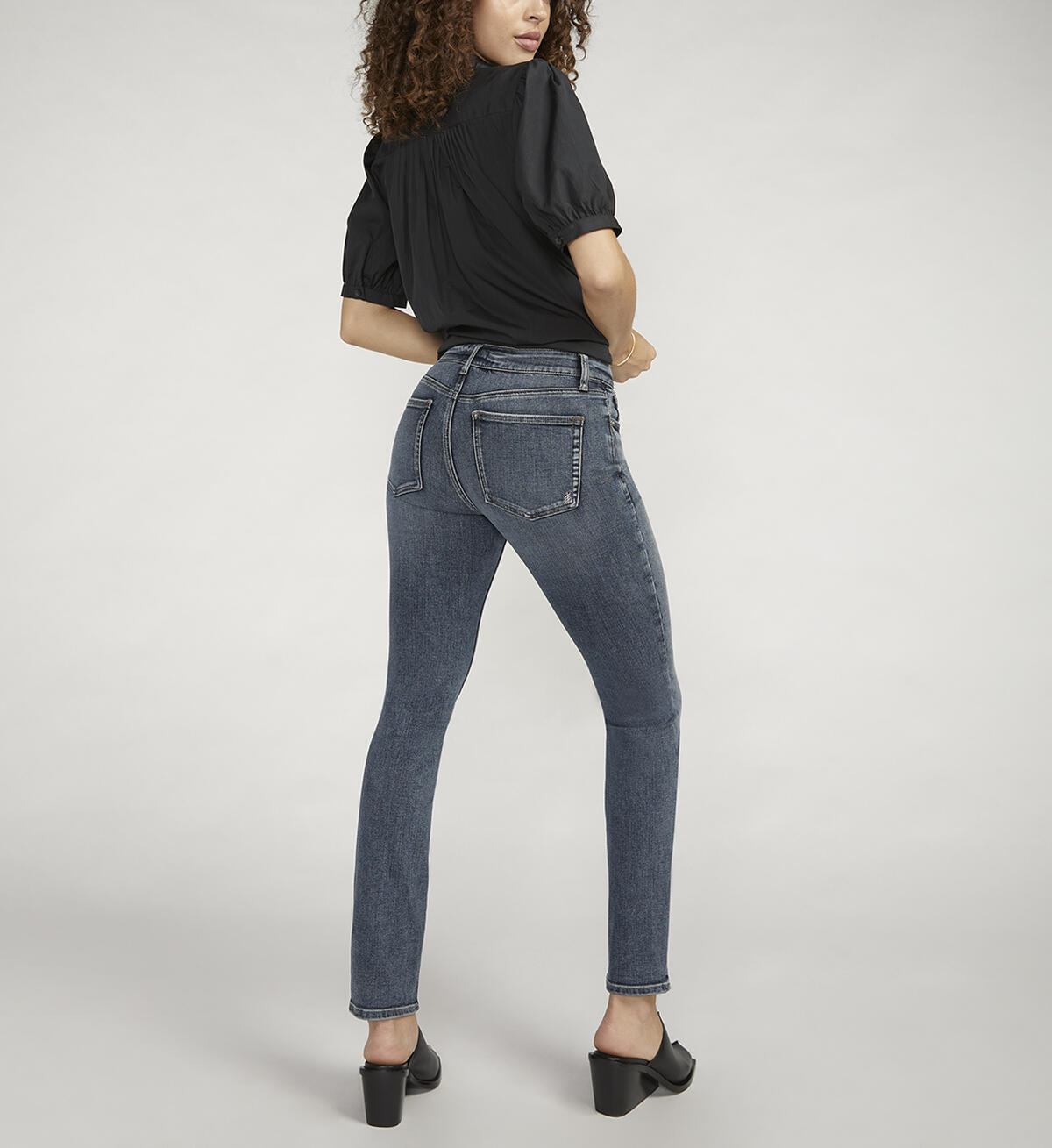Most Wanted Mid Rise Straight Leg Jeans, Indigo, hi-res image number 1