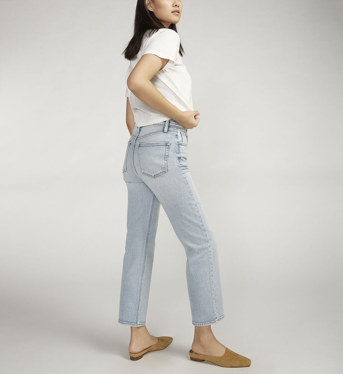 Jeans straight leg clearance high waist