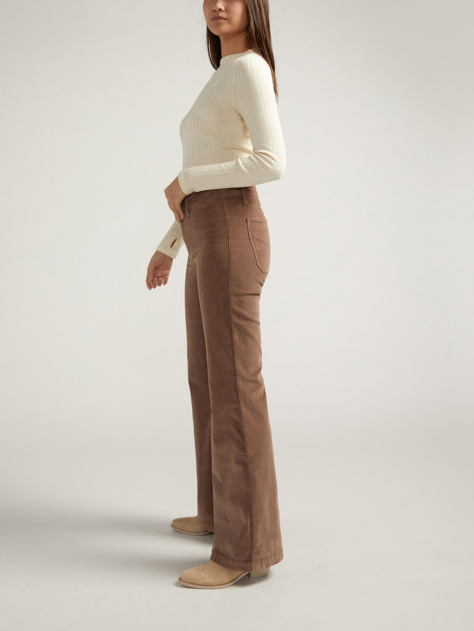 Buy Isbister High Rise Flare Leg Corduroy Pant for CAD