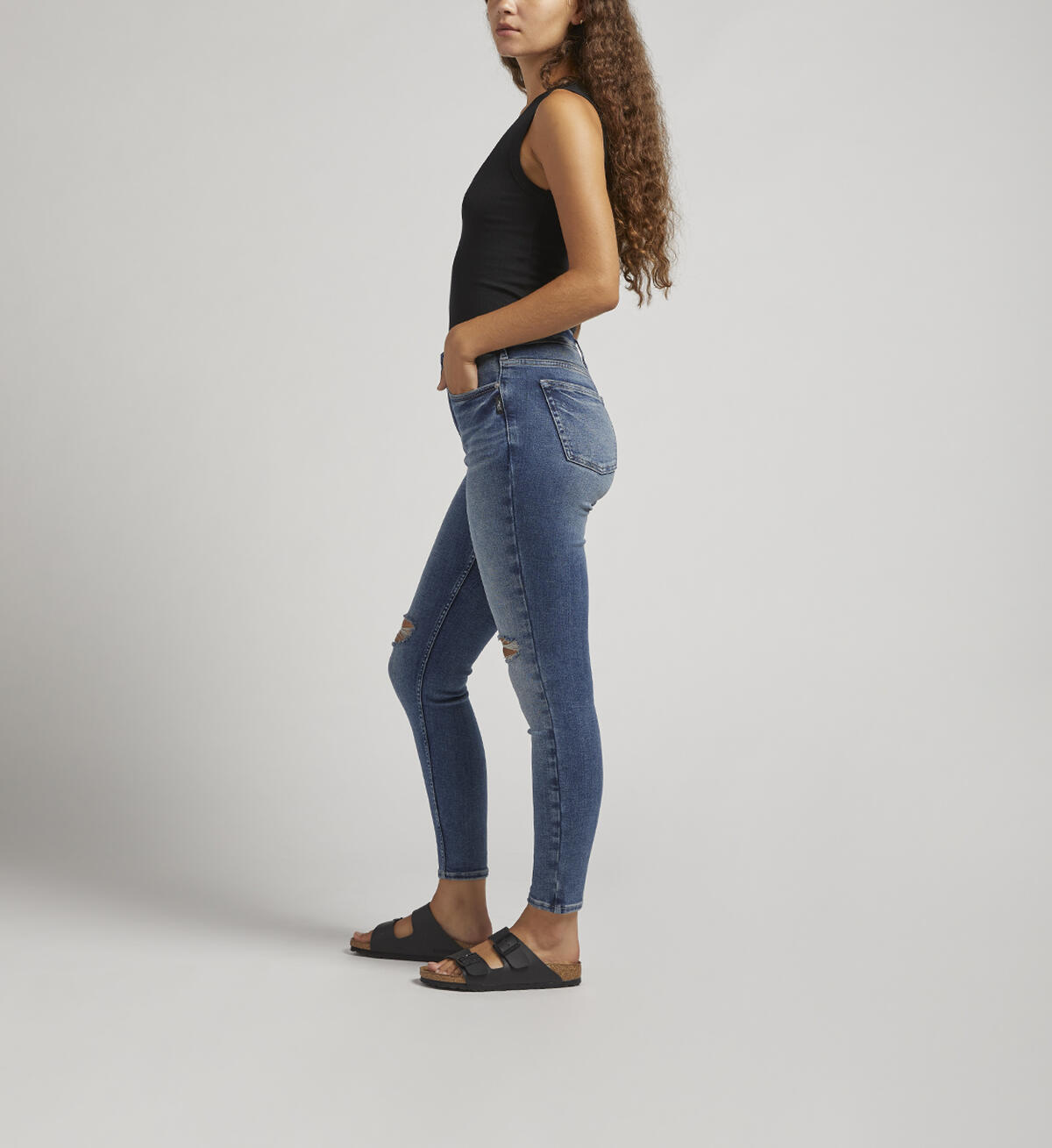 Infinite Fit High Rise Skinny Jeans, Indigo, hi-res image number 2