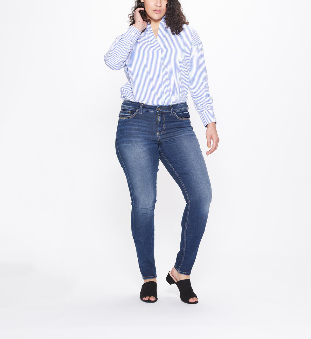 Avery Super Skinny High Rise Dark Wash, , hi-res image number 0