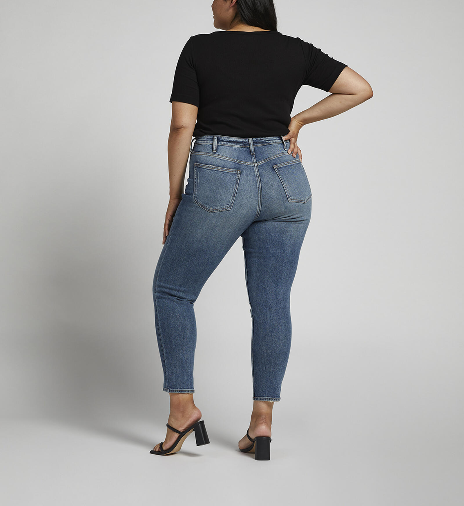 Buy High Rise Tapered Leg Mom Jean Plus Size for CAD 52.00