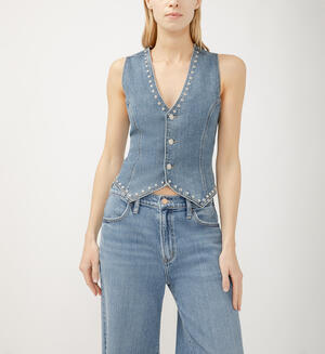 Limited Edition Studded Denim Vest
