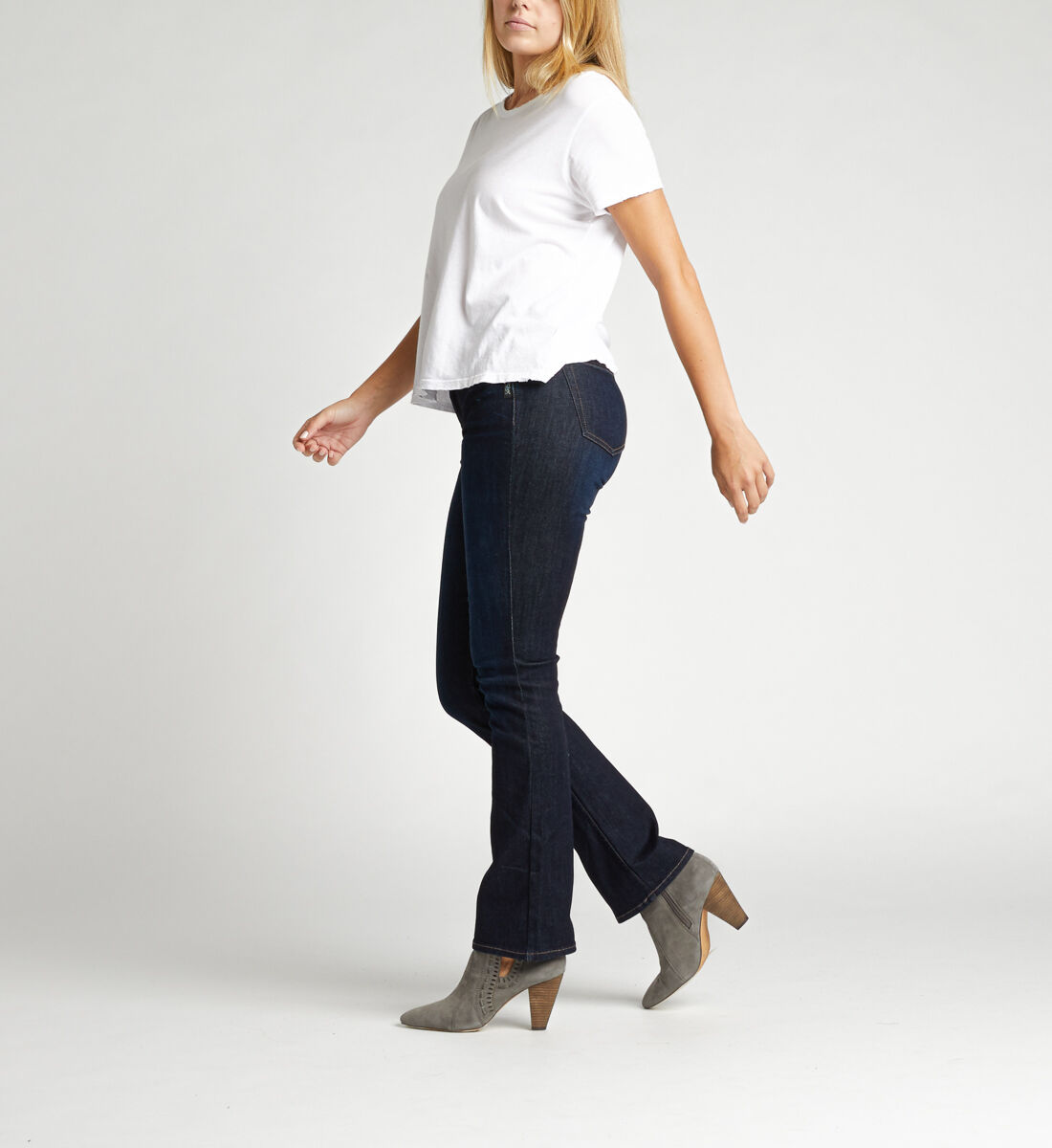 Silver bootcut jeans clearance