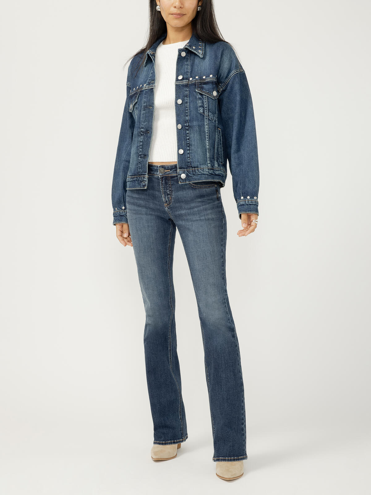 Studded Denim Jacket image number 0