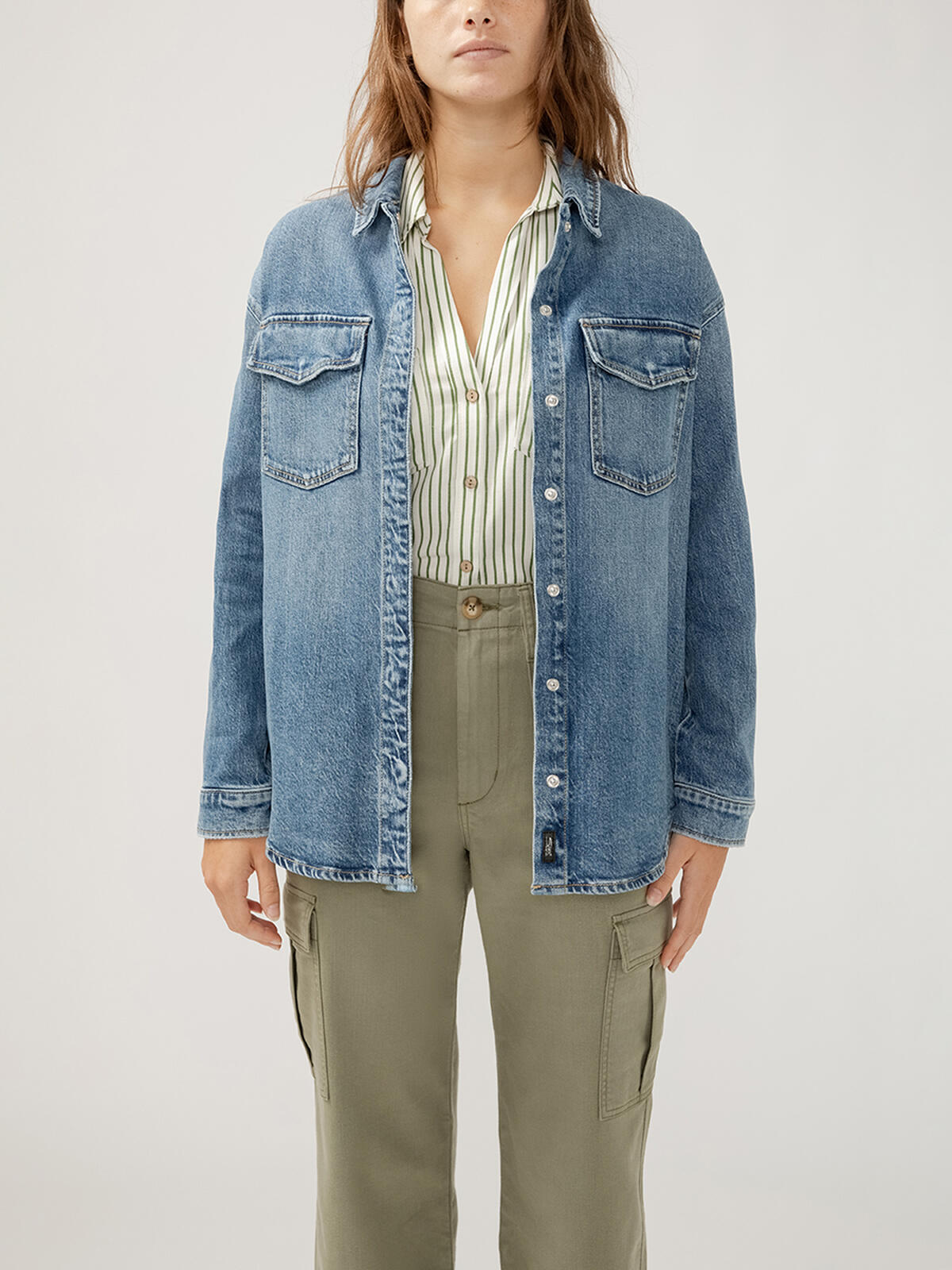 Women's Denim Shirt Jacket image number 0