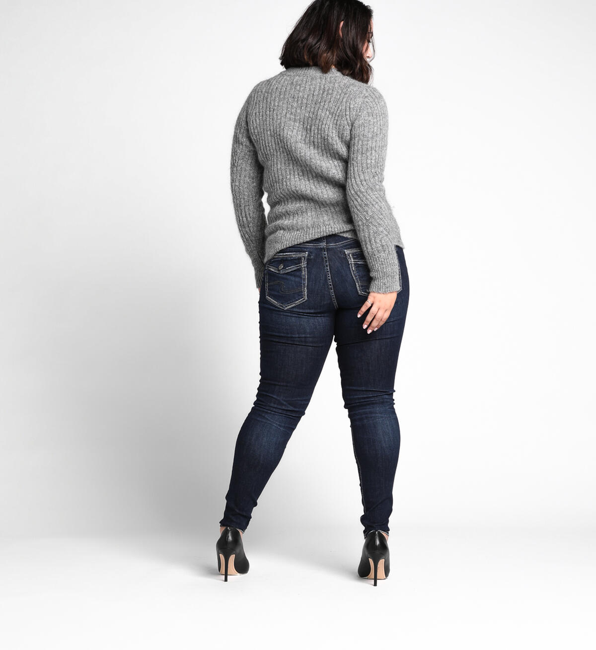 Elyse Skinny Mid Dark Wash, , hi-res image number 1