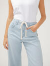 Be Easy Straight Leg Drawstring Jeans image number 3