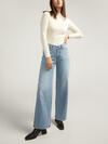 V-Front High Rise Wide Leg Jeans image number 0