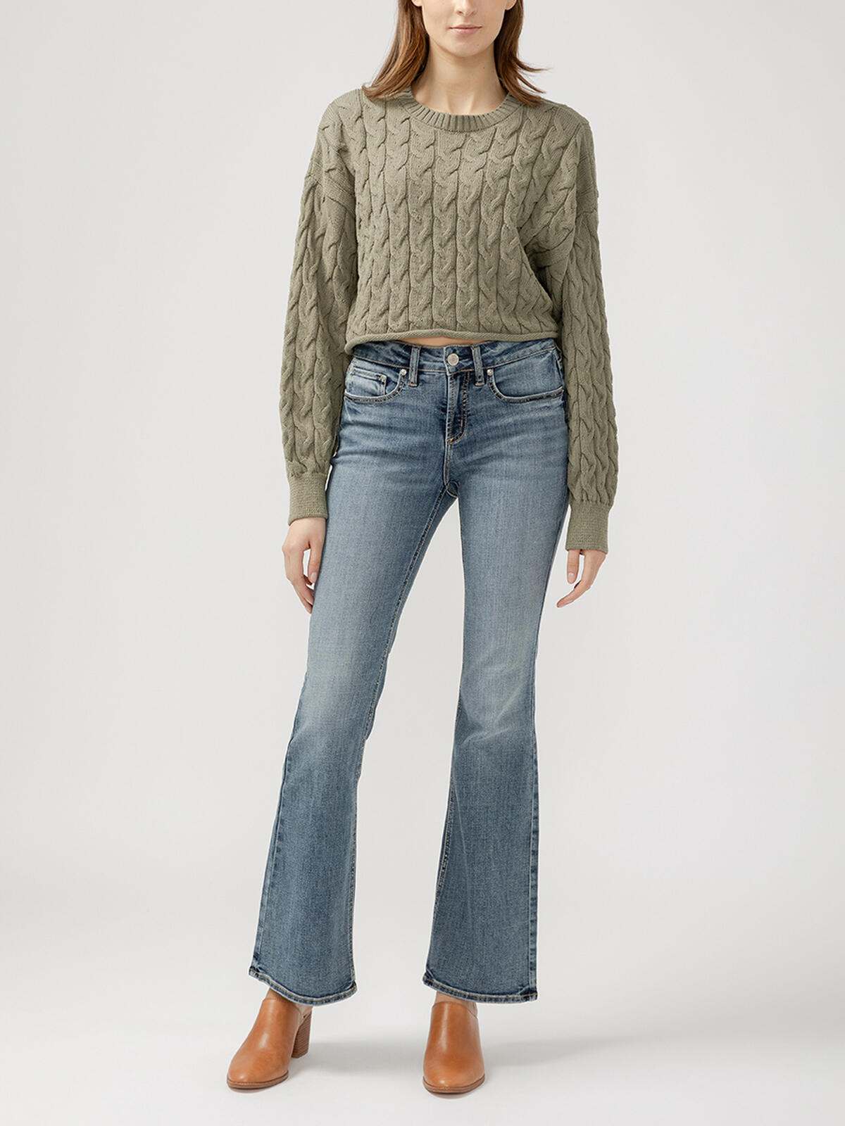 Suki Mid Rise Bootcut  Luxe Stretch Jeans image number 0