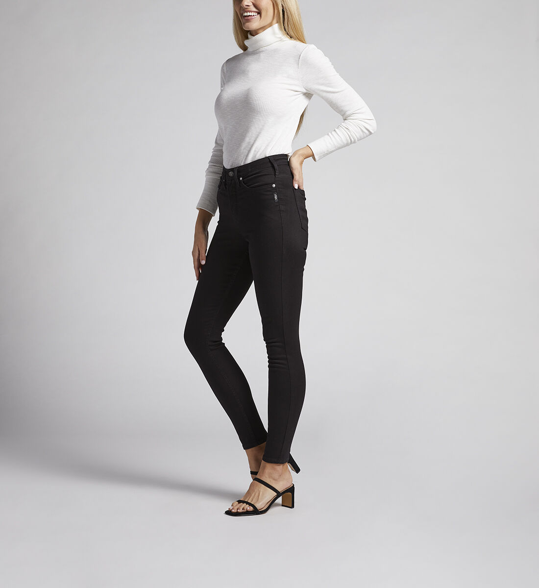 Dark gray high waisted jeans cheap