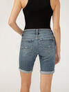Elyse Mid Rise Luxe Stretch Bermuda Shorts image number 4