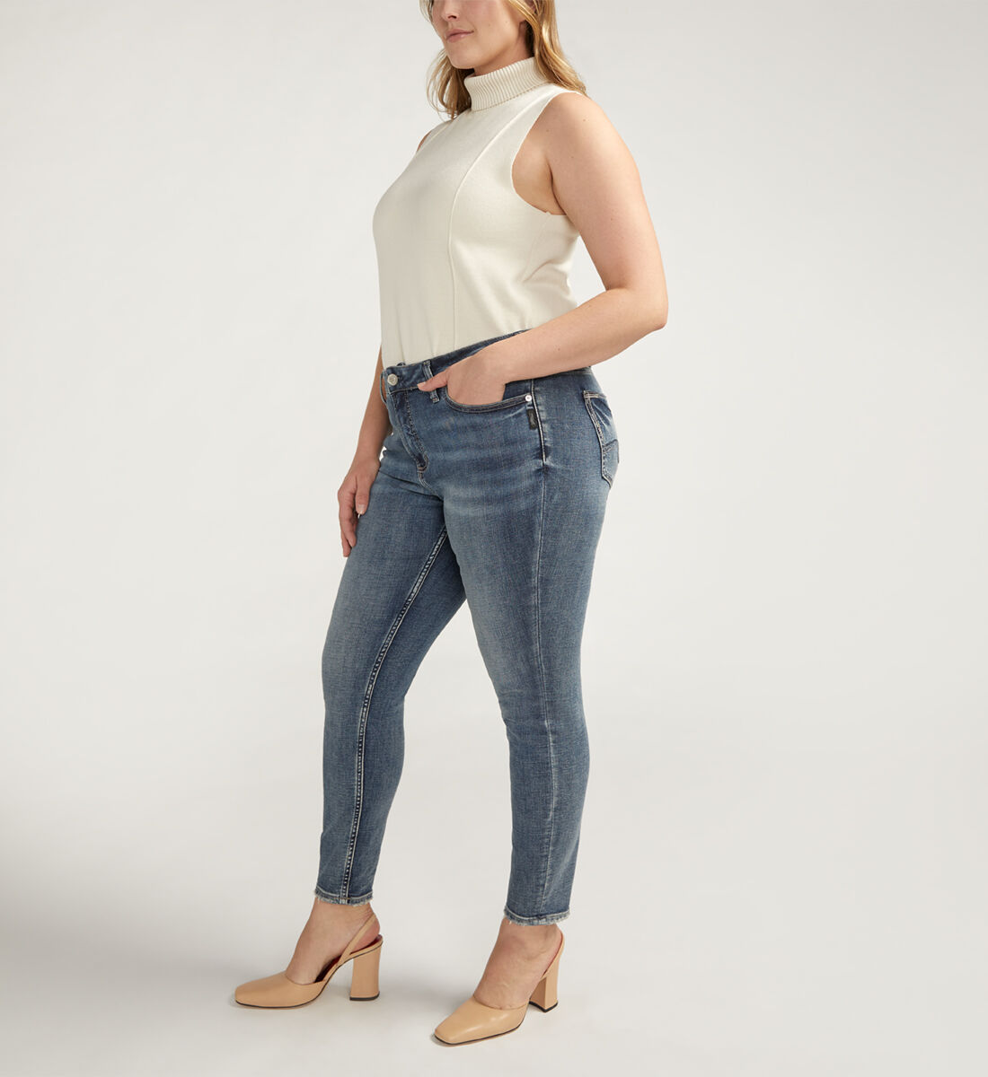 Plus size shop gray skinny jeans