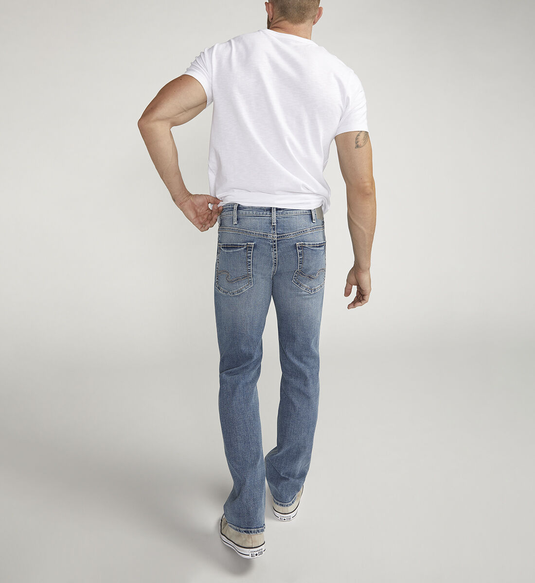Mens low rise straight leg sale jeans