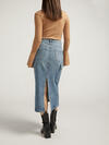 Cargo High Rise Jean Skirt image number 1