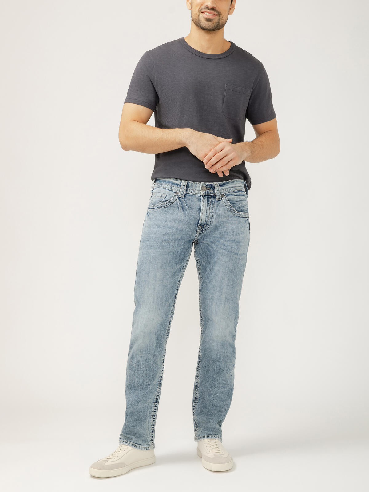 Eddie Relaxed Fit Tapered Leg Jeans image number 0
