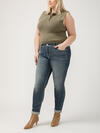 Girlfriend Mid Rise Skinny Leg Jeans Plus Size image number 2
