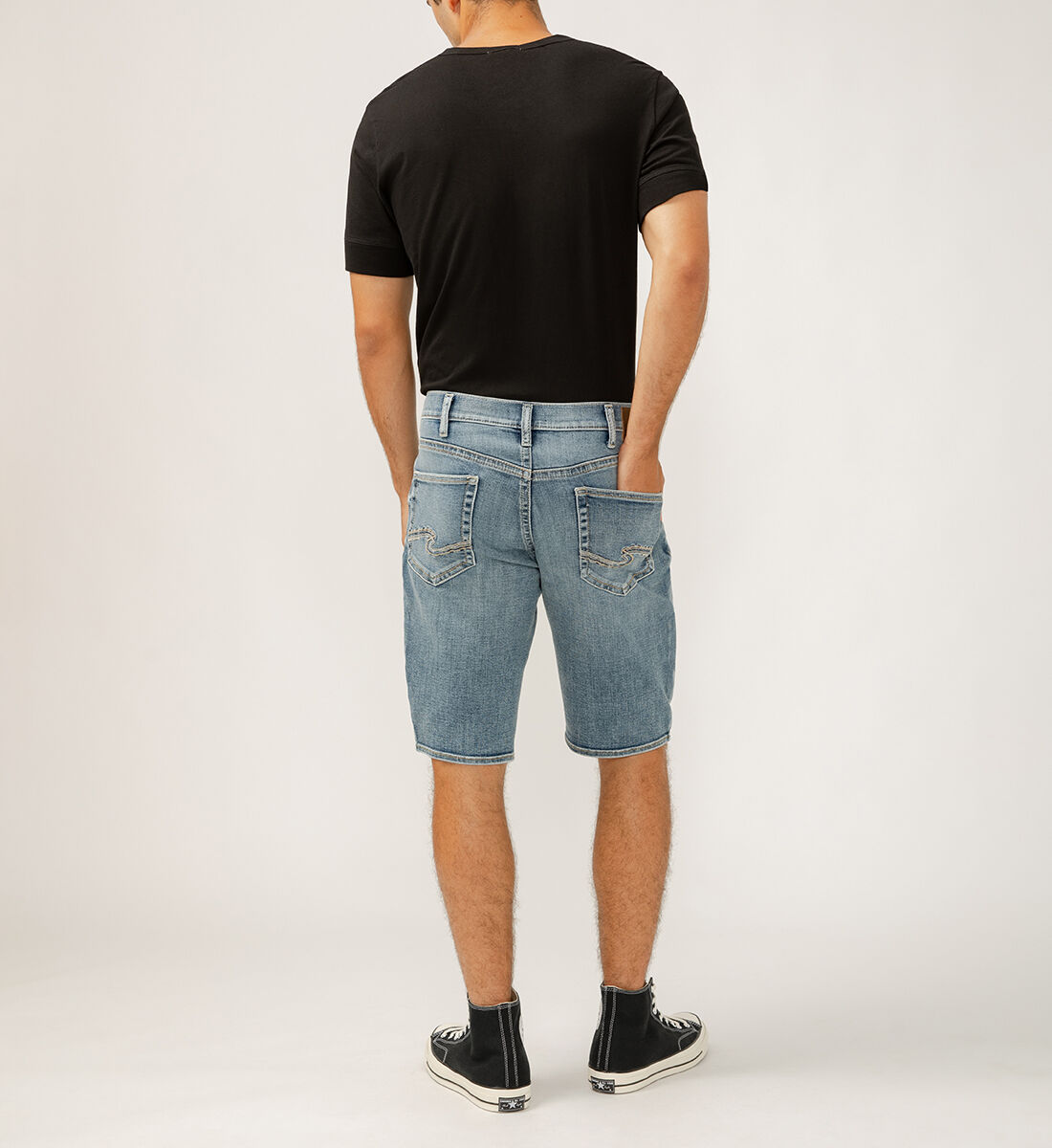 ★ ★ Men's Relaxed Fit Chain Stitch Logo Short S Buy Zac Relaxed Fit Shorts for CAD 74.00 | Silver Jeans CA New