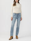 Suki Mid Rise Classic Straight Luxe Stretch Jeans image number 0