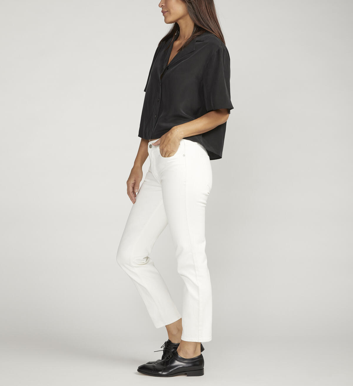 Most Wanted Mid Rise Straight Leg Ankle Jeans, , hi-res image number 2