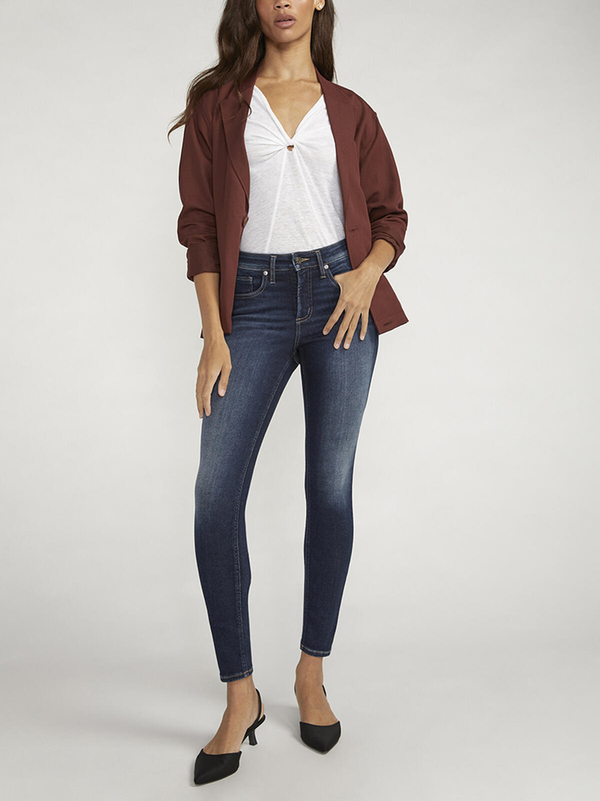 Infinite Fit Mid Rise Skinny Jeans image number 0