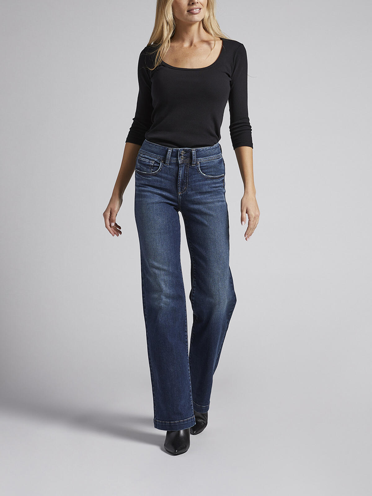 Avery High Rise Trouser Leg Jeans image number 0