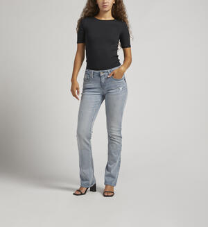 Elyse Mid Rise Slim Bootcut Jeans