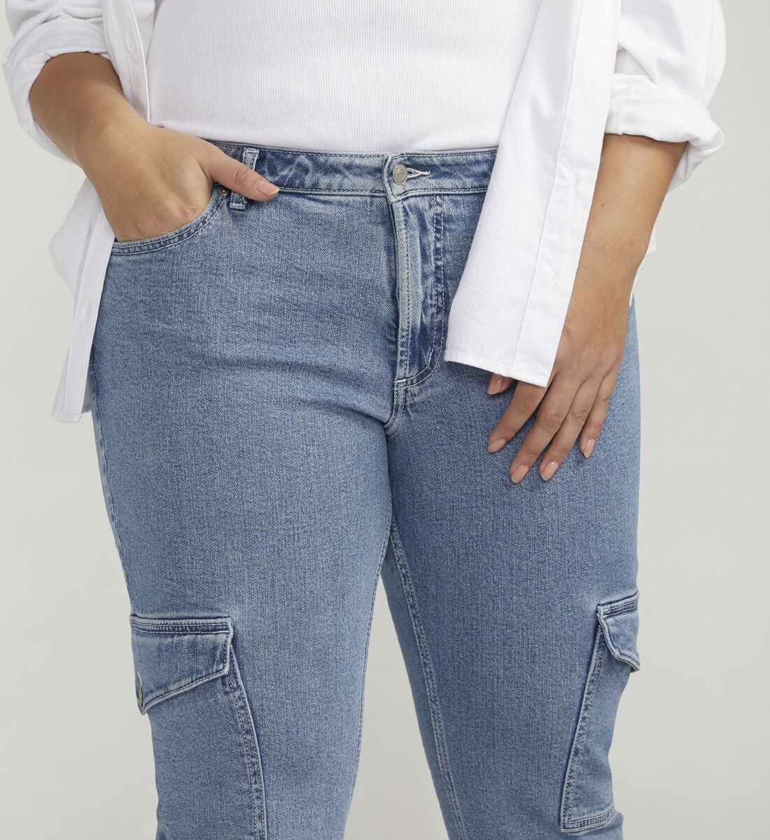 Cargo mom cheap jeans