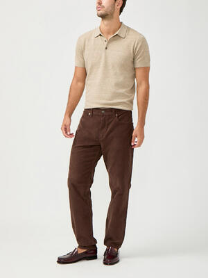 Eddie Classic Athletic Fit Tapered Leg Corduroy Pants