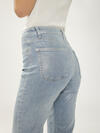 Silver Coated Isbister High Rise Straight Leg Jeans image number 3