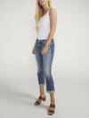 Elyse Mid Rise Luxe Stretch Capri image number 2