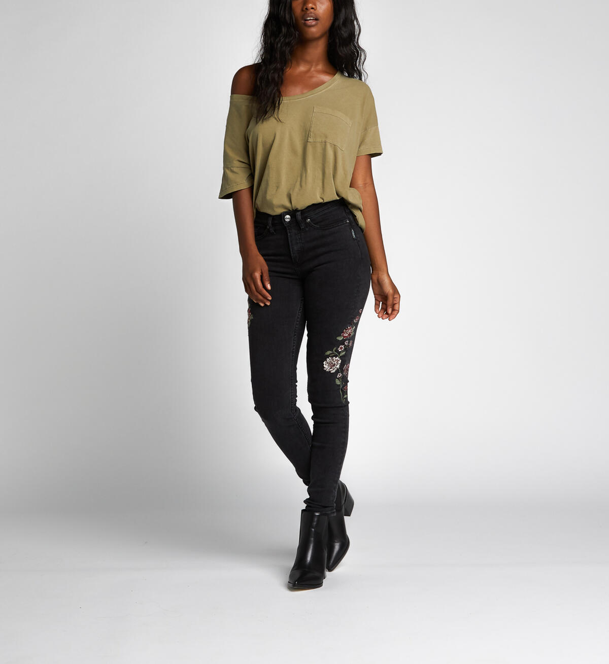 Mazy High Rise Skinny Leg Jeans Final Sale, , hi-res image number 1