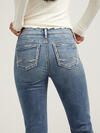 Elyse Mid Rise Slim Bootcut Jeans image number 3